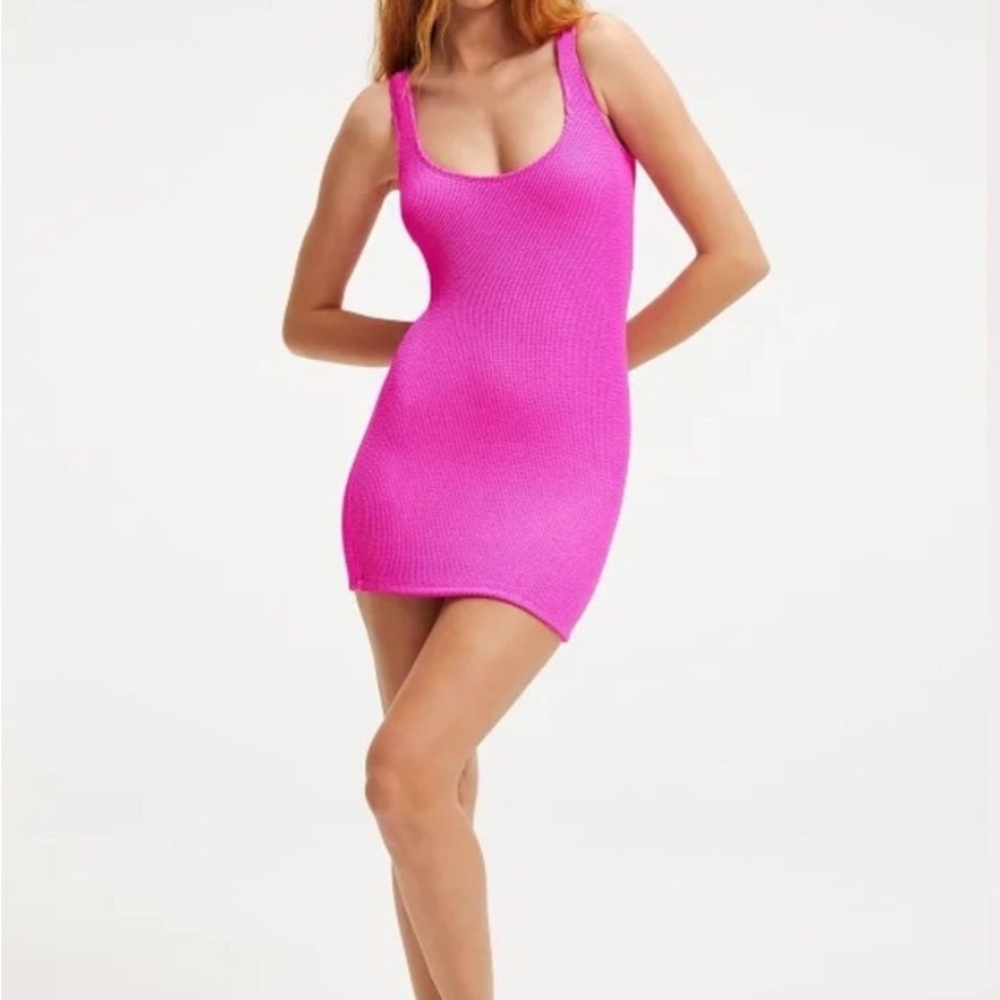 49.) Good American Fuchsia Mini Dress